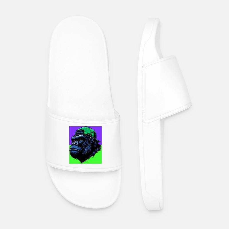 Gorilla - Männer Badelatschen - Weiß
