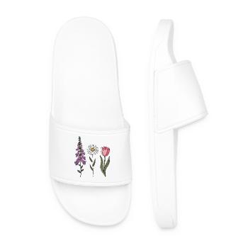 Foxglove Daisy Tulip III - Men’s Pool Sliders - white - Front