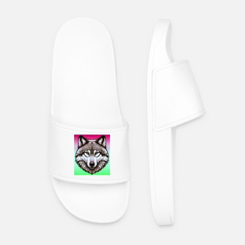 Wolf - Men’s Pool Sliders - white