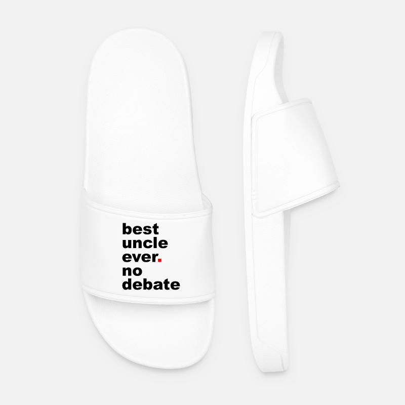 Bester Onkel-Slogan - Männer Badelatschen - Weiß