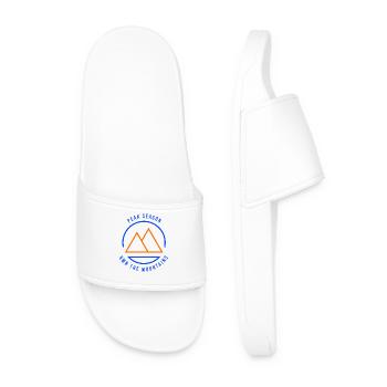 Peak Season Own The Mountains Blue/Orange - Men’s Pool Sliders - white - Front