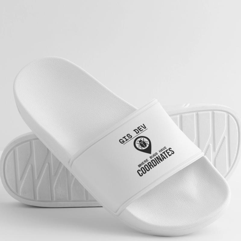 GIS Dev Debugging Coordinates Geospatial Bug Men’s Pool Sliders