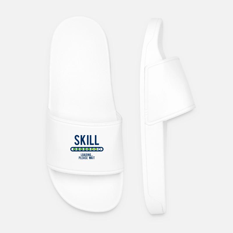 SKILL LOADING - Men’s Pool Sliders - white