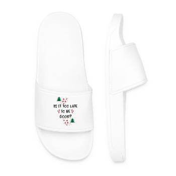 Christmas - Men’s Pool Sliders - white - Front
