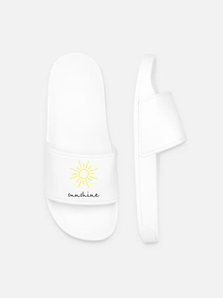 sunshine Sonne - Männer Badelatschen - Weiß