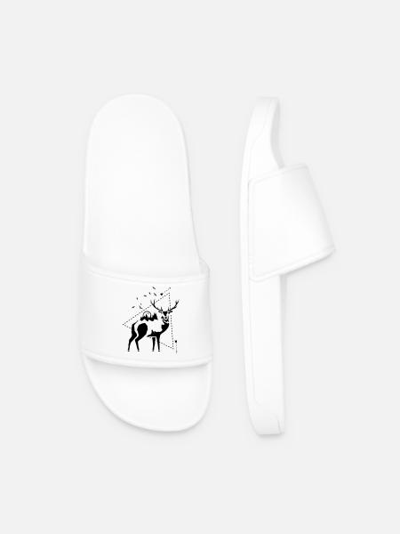 HIRSCH - NATURE - Men’s Pool Sliders - white