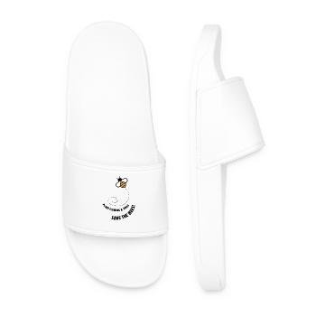 Save the Bees Plant Trees, Save the Bees - Men’s Pool Sliders - white - Front