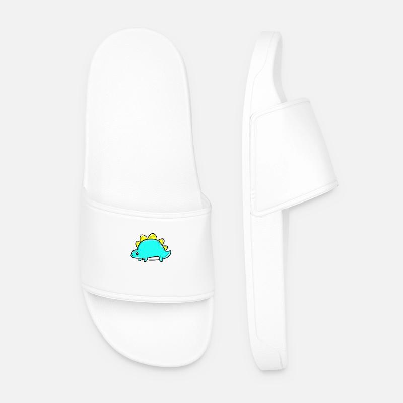 dinosaur - Men’s Pool Sliders - white