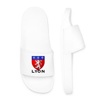 Lyon France - Claquettes Homme - blanc - Devant