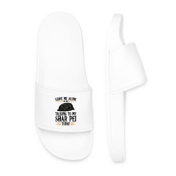 Schlafender Bulldog mit Sternen Shar Pei - Männer Badelatschen - Weiß - Vorne