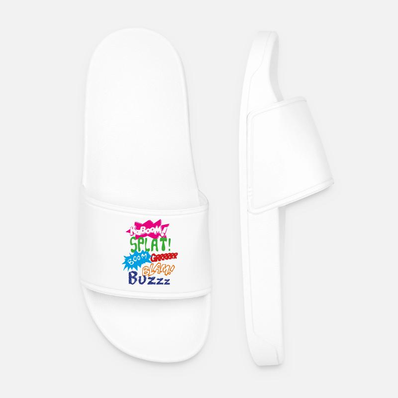 Kaboom - Männer Badelatschen - Weiß