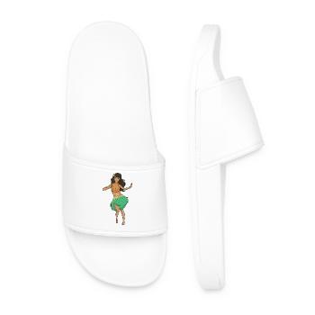 Hula Dancer - Men’s Pool Sliders - white - Front