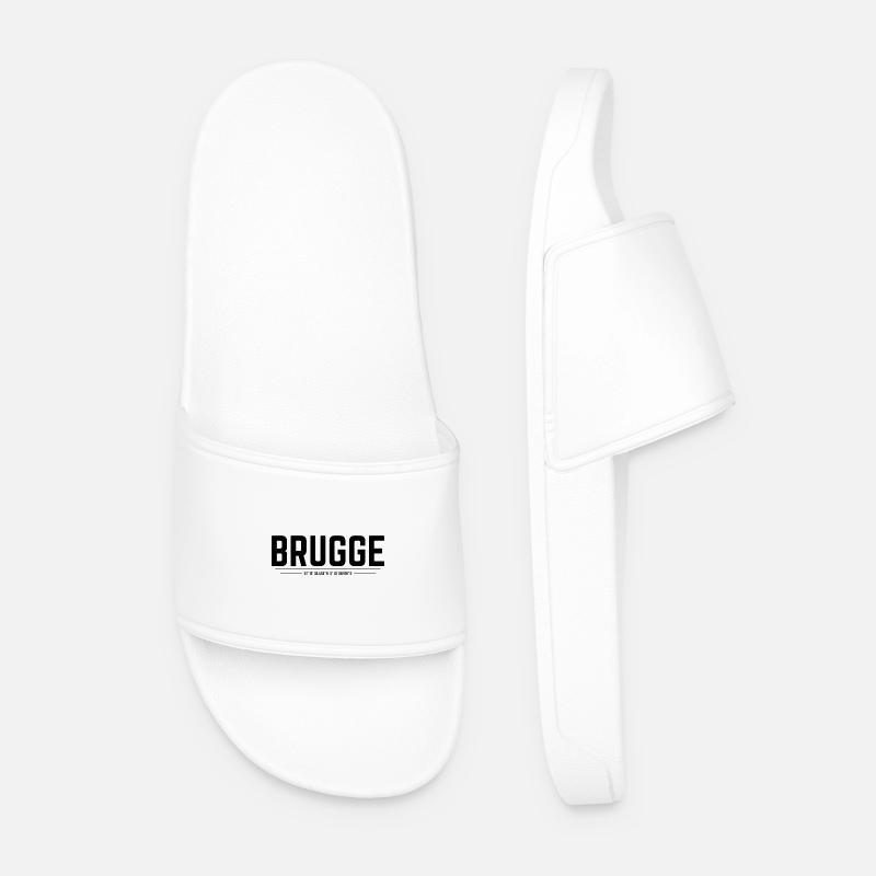 Brugge coordinates - Men’s Pool Sliders - white