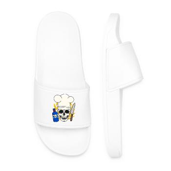 Poison Horreur Cuisine Halloween Chef - Claquettes Homme - blanc - Devant