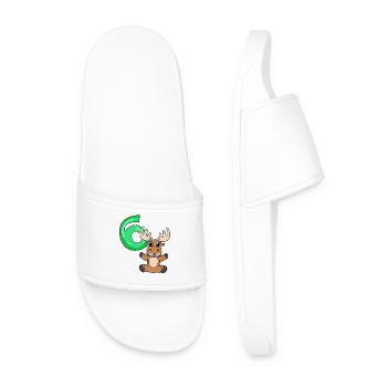6 anniversaire de Elch - 6 ans - Claquettes Homme - blanc - Devant