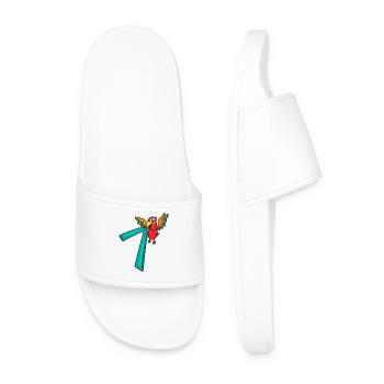 7 anniversaire Perroquet - 7 ans cadeau - Claquettes Homme - blanc - Devant