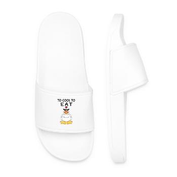 Vegan drôle - Claquettes Homme - blanc - Devant