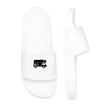 Camping camping-car camping-car - Claquettes Homme - blanc - Devant