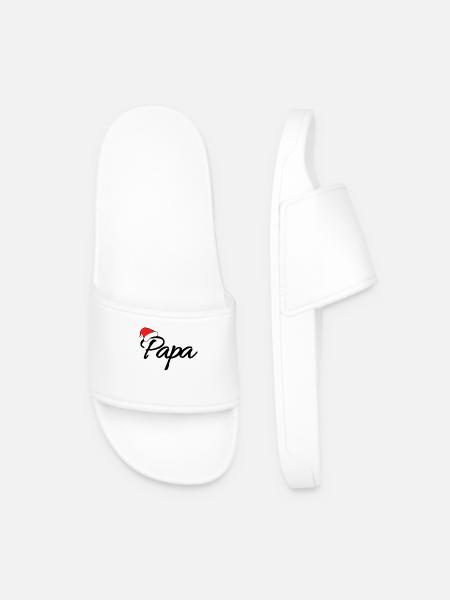 Weihnachten Papa - Männer Badelatschen - Weiß