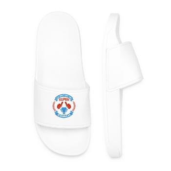 Ce mec est un super entraineur cadeau humour - Claquettes Homme - blanc - Devant