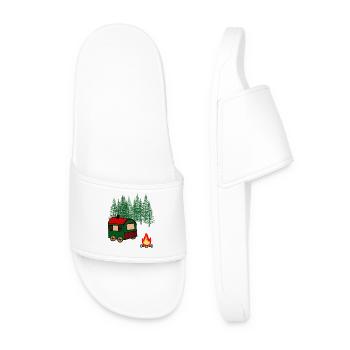 Remorque Loisirs Plein air Liberté Camping Nature - Claquettes Homme - blanc - Devant