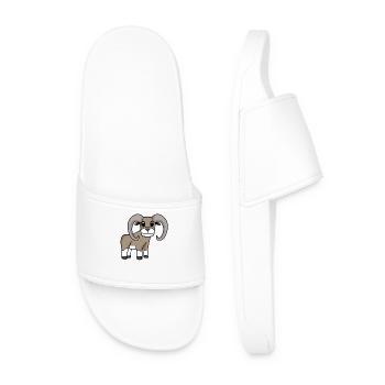 Mufflon Wild Sheep - Men’s Pool Sliders - white - Front
