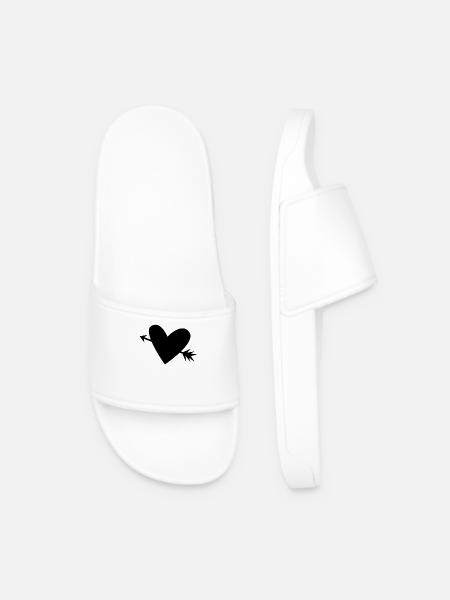 Cœur - Claquettes Homme - blanc