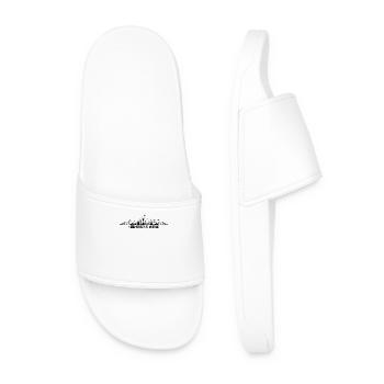Coastal Skyline Fishing Trawler Coast North Sea - Men’s Pool Sliders - white - Front