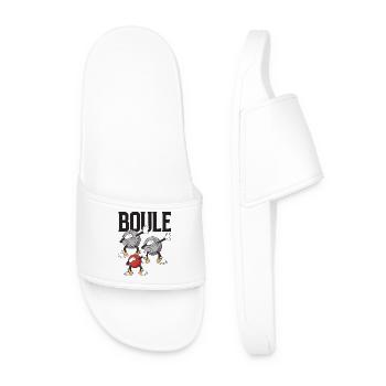 Dabbing Boulekugeln für Bouler boulen Boulesport - Claquettes Homme - blanc - Devant