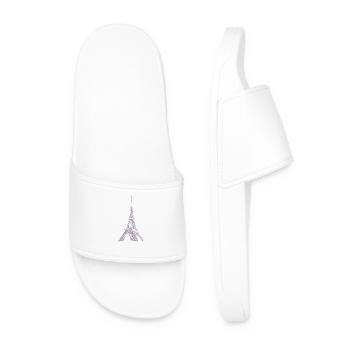Paris Eiffel Tower - Men’s Pool Sliders - white - Front