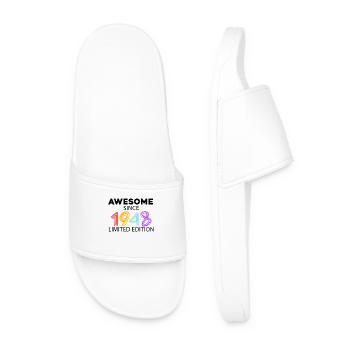 Fantastic since 1948 - born in 1948 - Men’s Pool Sliders - white - Front