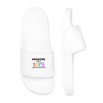 Fantastic since 1978 - born in 1978 - Men’s Pool Sliders - white - Front