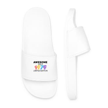 Fantastic since 1979 - born in 1979 - Men’s Pool Sliders - white - Front
