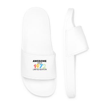 Fantastic since 1972 - born in 1972 - Men’s Pool Sliders - white - Front