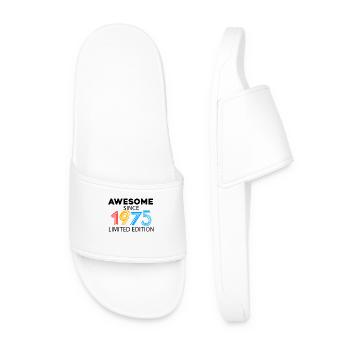 Fantastique depuis 1975 - né en 1975 - Claquettes Homme - blanc - Devant