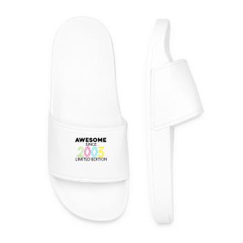 Fantastic since 2003 - born in 2003 - Men’s Pool Sliders - white - Front