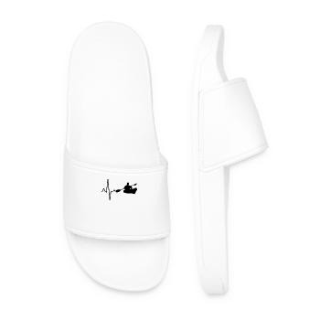 Canoe Kayak Heartbeat - Men’s Pool Sliders - white - Front