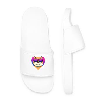 Cadeau bisexuel Shiba Inu Dog - Claquettes Homme - blanc - Devant