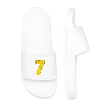 Numéro 7 Digit Cheese - Claquettes Homme - blanc - Devant