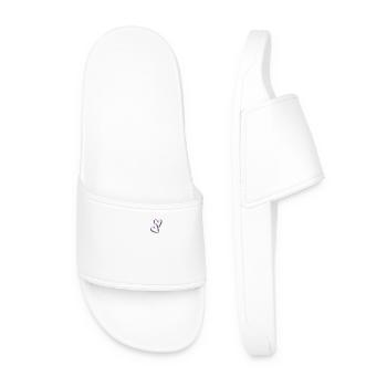 Heart Hearts In Love Two Hearts Pocket - Men’s Pool Sliders - white - Front