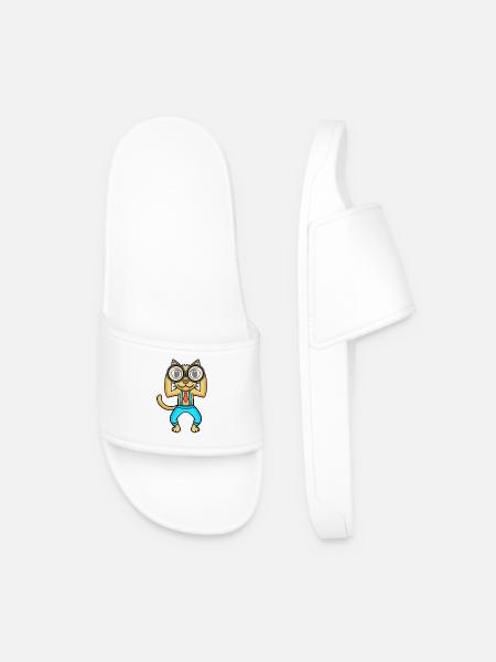 Télescope Astronomie Astronome Chat - Claquettes Homme - blanc