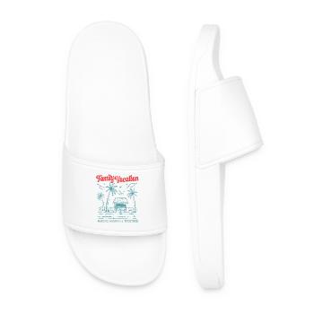 Vacances en famille Faire des souvenirs ensemble - Claquettes Homme - blanc - Devant