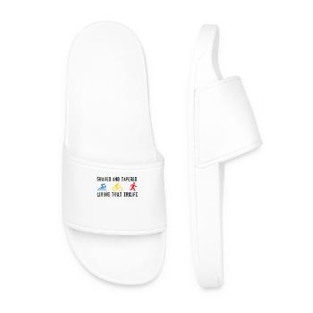 Shaved And Tapered Living That Trilife - Men’s Pool Sliders - white - Front