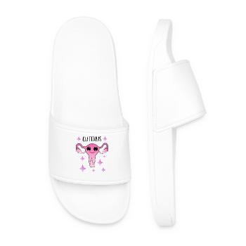 Cuterus - cute uterus - Men’s Pool Sliders - white - Front