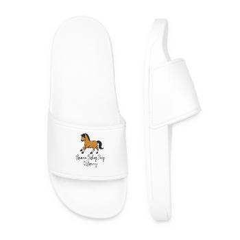Amateurs de chevaux - German Riding Pony Mommy - Claquettes Homme - blanc - Devant