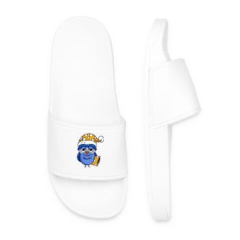Hibou endormi - Claquettes Homme - blanc - Devant