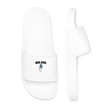 Nice Jugs Hobby Climbing Bouldering Sports - Men’s Pool Sliders - white - Front