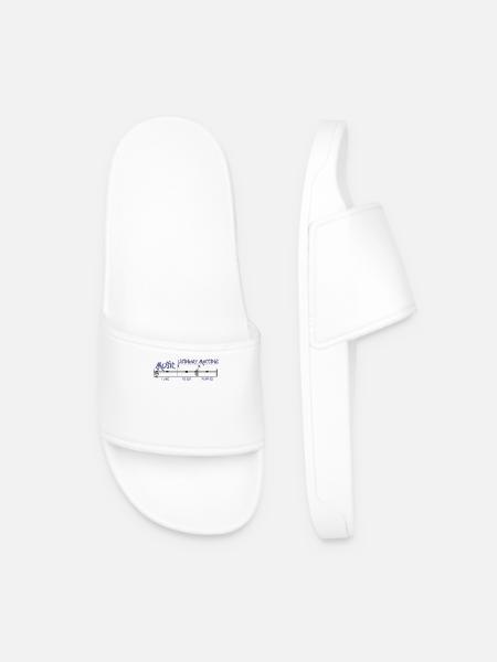 Music Literacy Matters - Men’s Pool Sliders - white