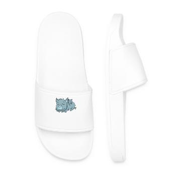 Bat with Baby Bat - Family - Men’s Pool Sliders - white - Front