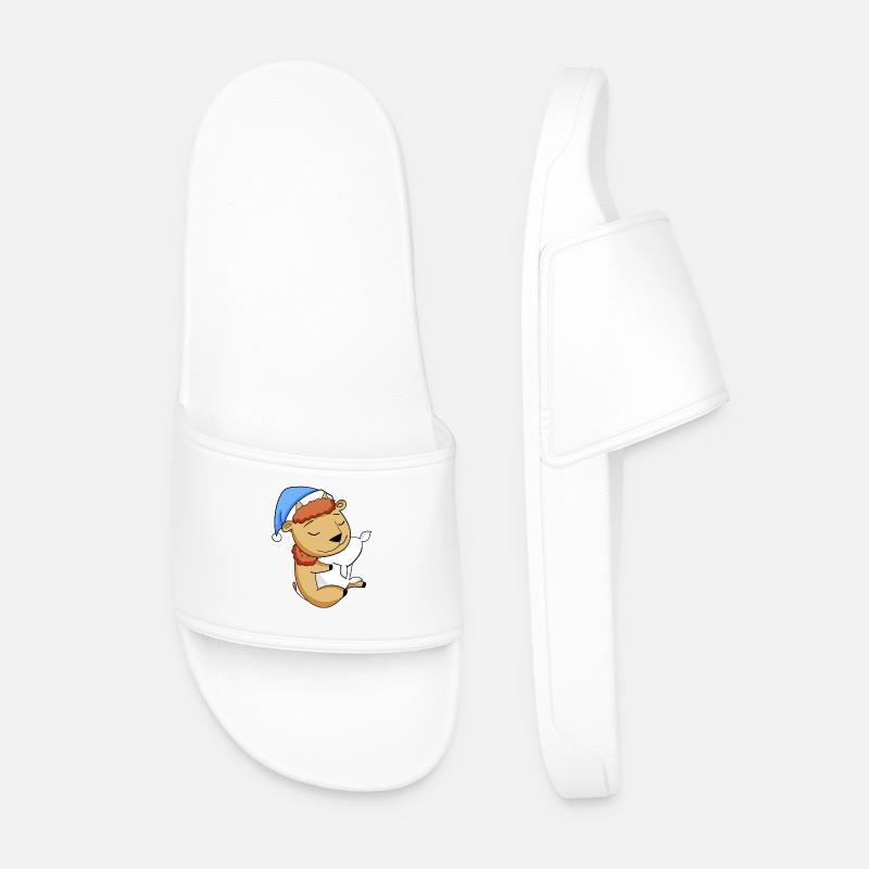 Bison - Männer Badelatschen - Weiß